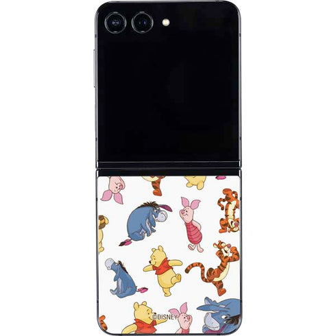 Disney Winnie the Pooh Character Pattern Galaxy Z Flip5 5G Skin